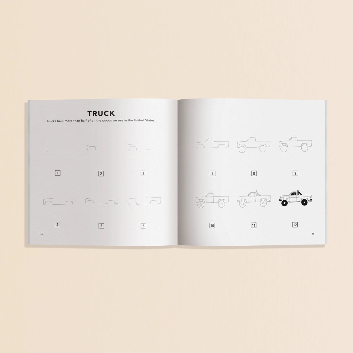 A travel size 'how to draw' book