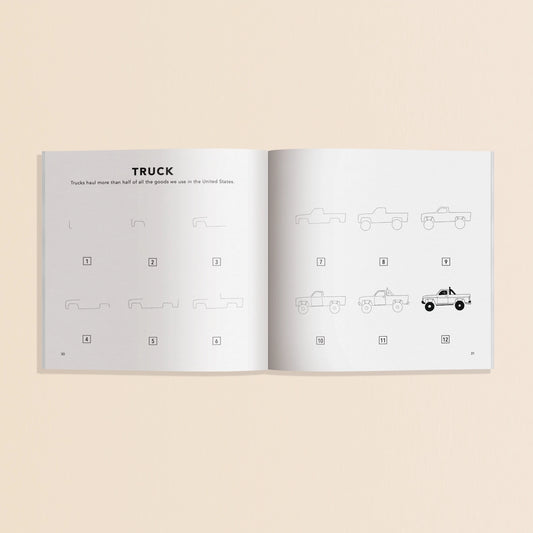 A travel size 'how to draw' book