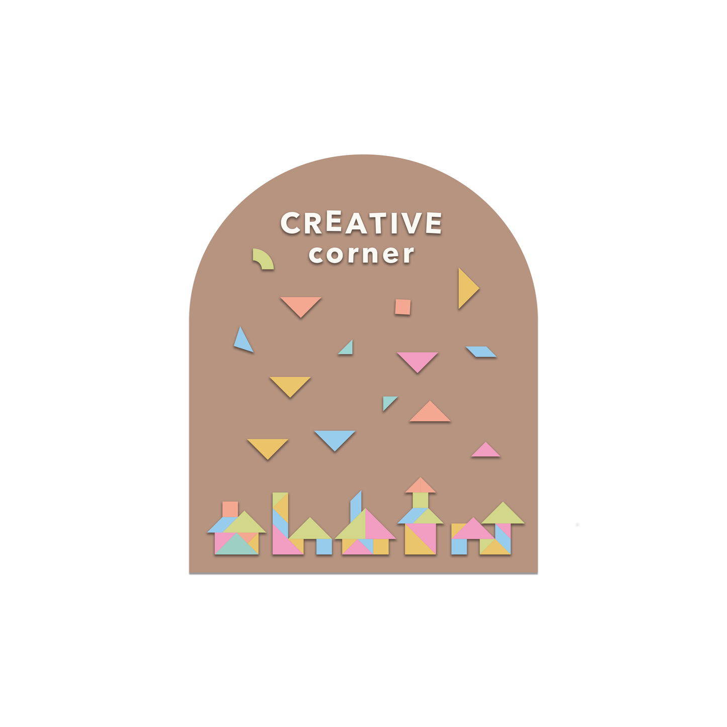MINI Magic Playwall (Caramel) - Arch Magnetic Art Wall Decal
